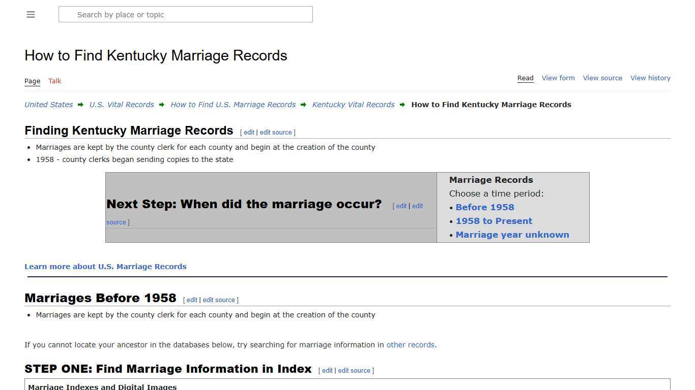 How to Find Kentucky Marriage Records • FamilySearch